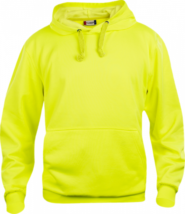 Clique - Basic Cotton Hoodie - Visibility Yellow