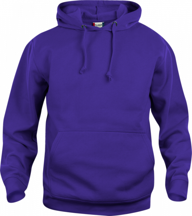 Clique - Basic Cotton Hoodie - Strong Purple