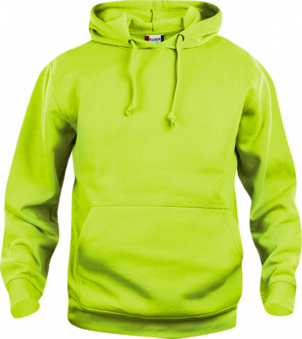 Clique - Basic Cotton Hoodie - Visibility Green