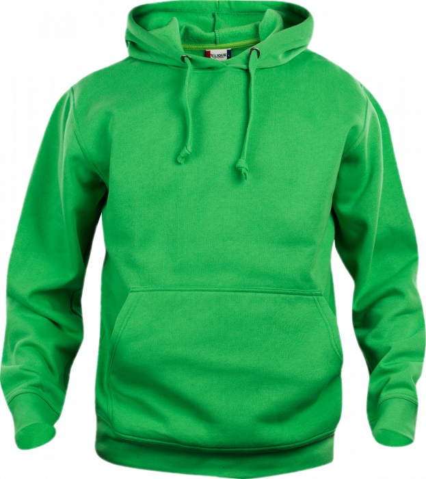 Clique - Basic Cotton Hoodie - Zielone jabłuszko