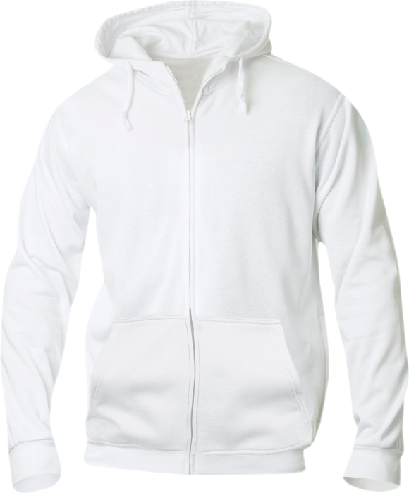 Clique - Full Zip Hoodie Men - White