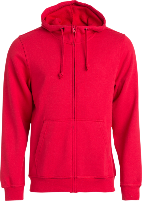 Clique - Full Zip Hoodie Men - Rot