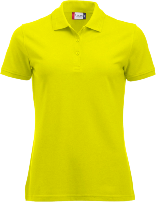 Clique - Manhatten Polo Tee Women - Visibility Yellow