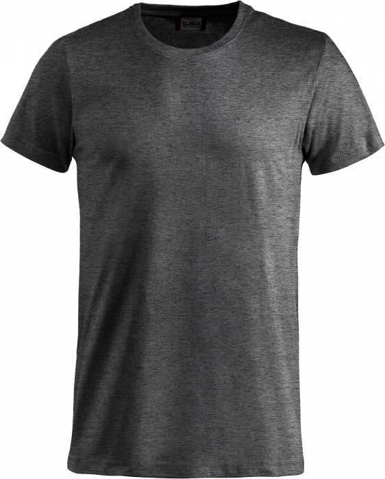 Clique - Basic Bomulds T-Shirt - Antracite Meleret