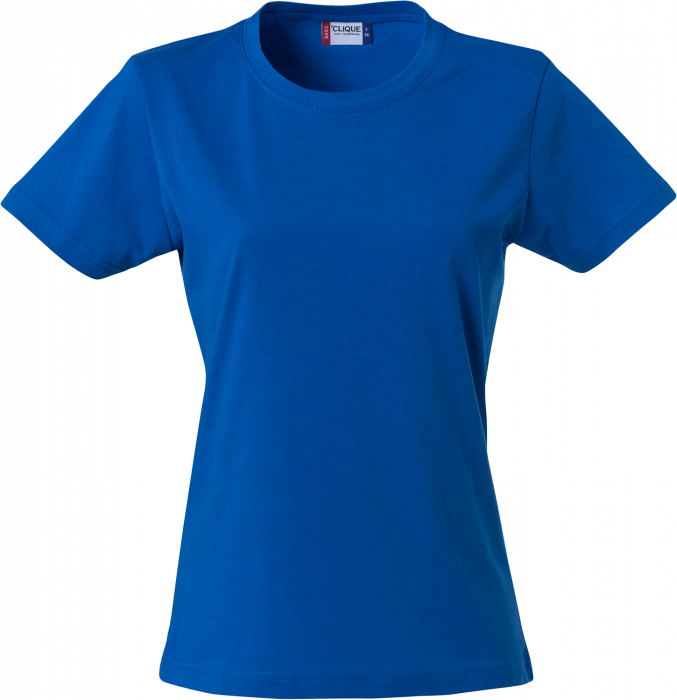 Clique - Basic Bomulds T-Shirt Dame - Royal blå