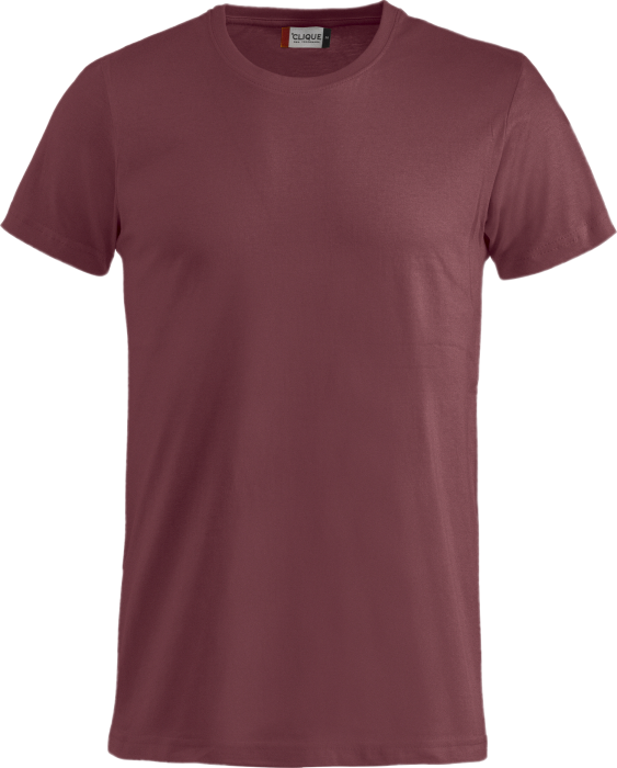 Clique - Basic Cotton T-Shirt - Burgundy
