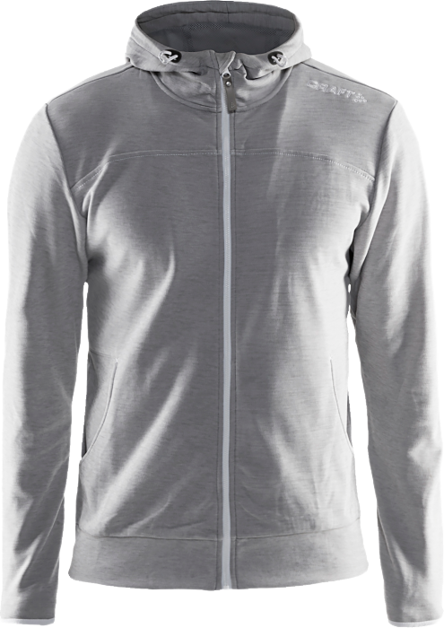 Craft - Leisure Full Zip Hood Men - Gris jaspeado