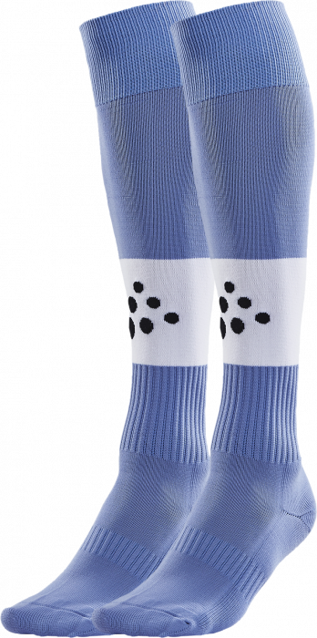 Craft - Squad Contrast Football Sock - Jasnoniebieski & biały