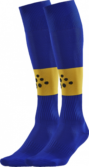 Craft - Squad Contrast Football Sock - Blauw & geel
