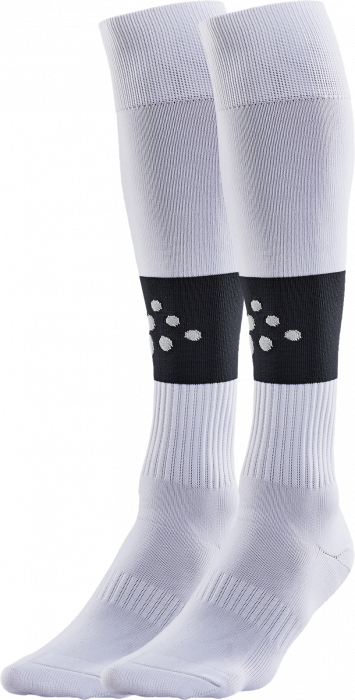 Craft - Squad Contrast Football Sock - Biały & czarny