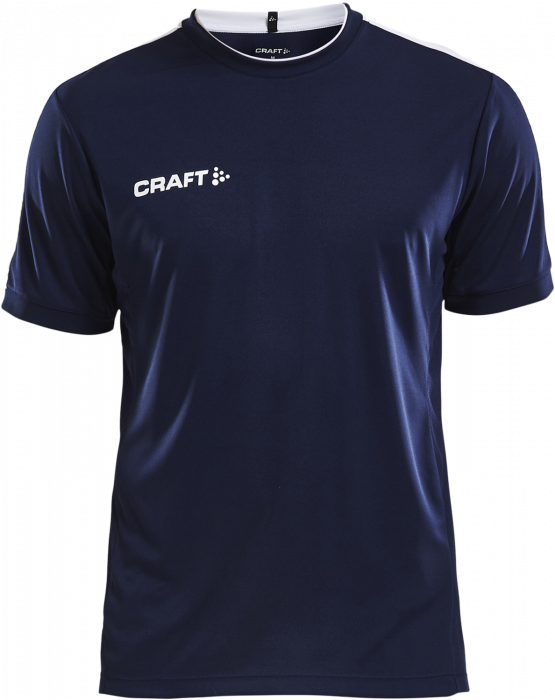 Craft - Progress Trænings T-Shirt Junior - Navy blå & hvid