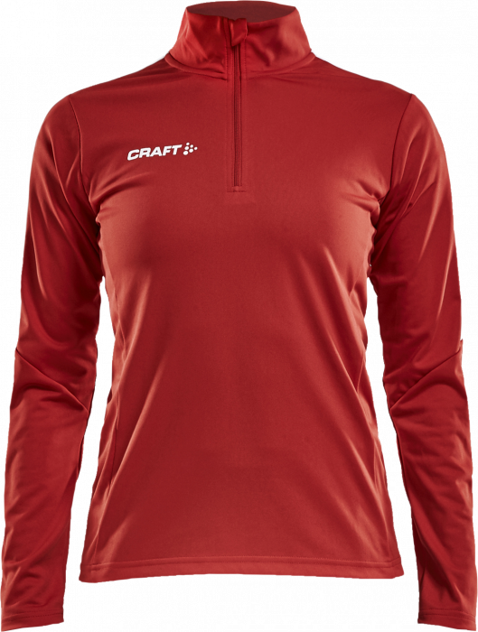 Craft - Progress Halfzip Women - Red & white