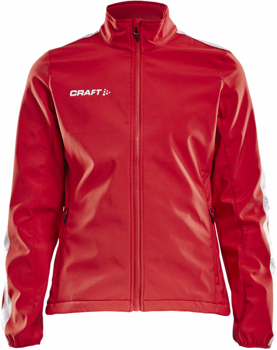 Craft - Pro Control Softshell Jacket Women - Röd & vit