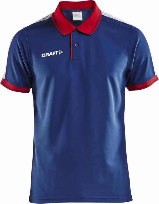 Craft - Pro Control Poloshirt - Marineblauw & rood