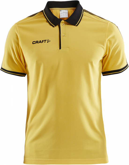 Craft - Pro Control Poloshirt Youth - Gelb & schwarz