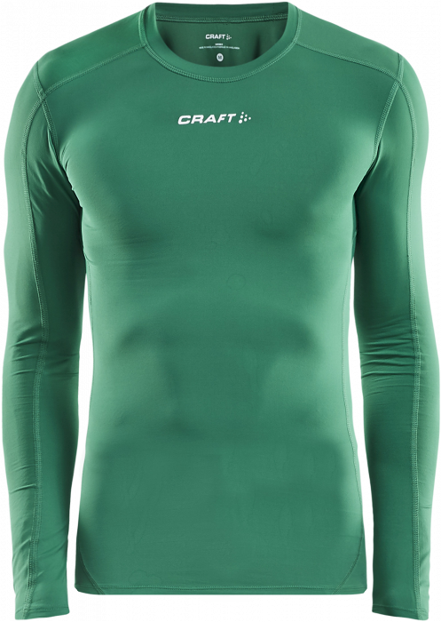 Craft - Pro Control Compression Long Sleeve - Grün & weiß
