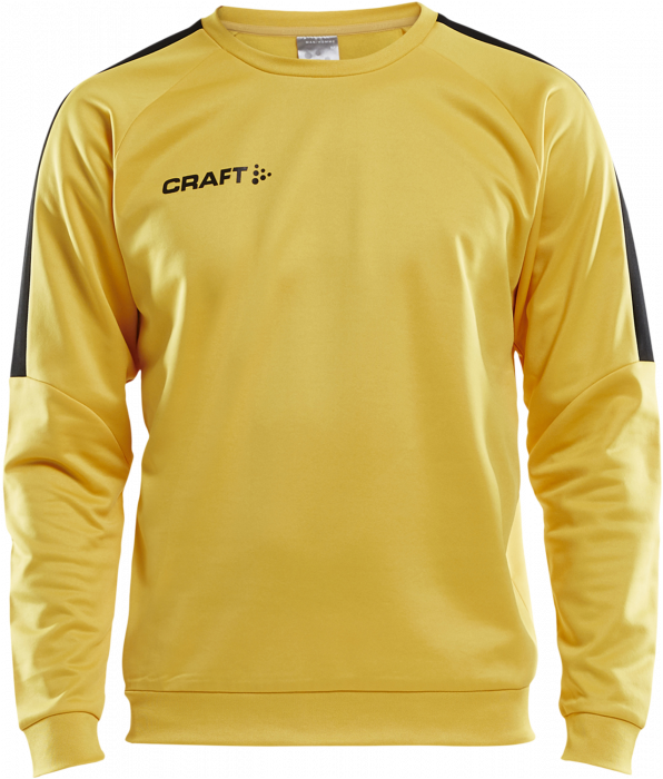 Craft - Progress R-Neck Sweather Junior - Gul & sort