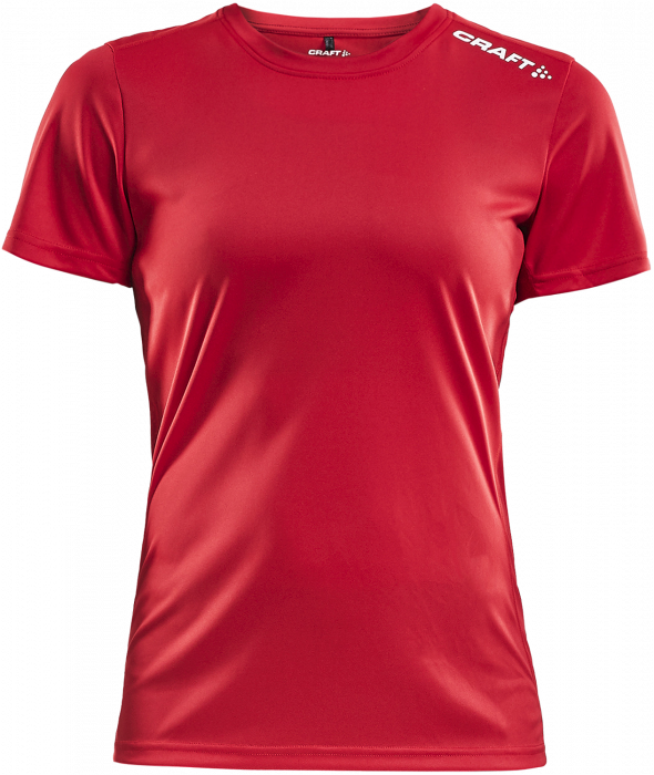 Craft - Rush Ss Tee Women - Rood & wit