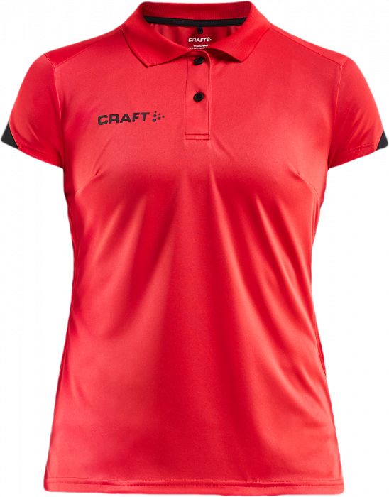 Craft - Pro Control Impact Polo Dame - Bright Red & negro