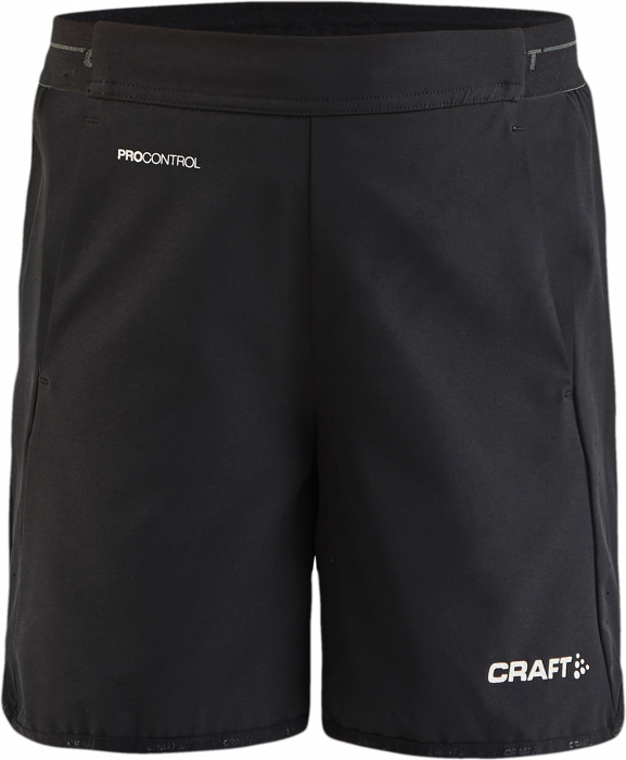 Craft - Pro Control Impact Shorts Junior - Zwart & wit