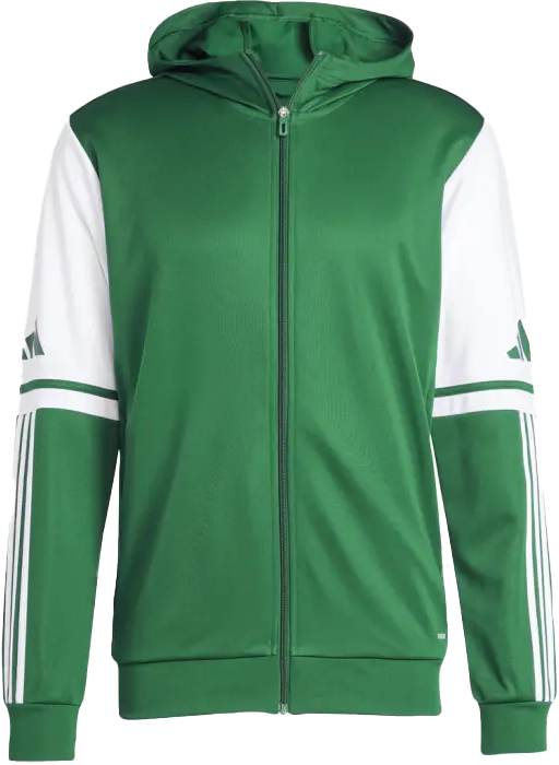 Adidas - Squadra 25 Hoodie With Full Zip - T Green & blanco