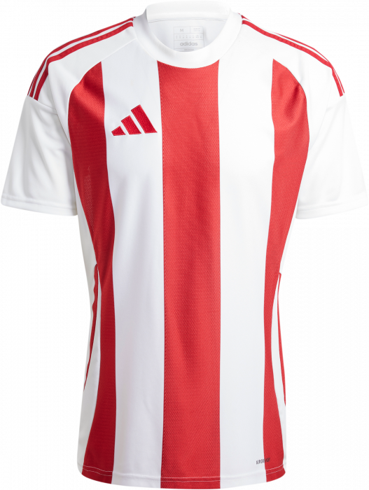 Adidas - Striped 24 Player Jersey - Blanco & t power red