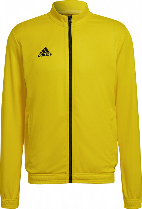 Adidas - Entrada 22 Træningstrøje Med Lynlås - T Yellow & sort