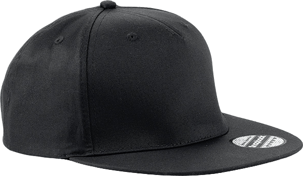 Beechfield - Cap With Snap Back - Black