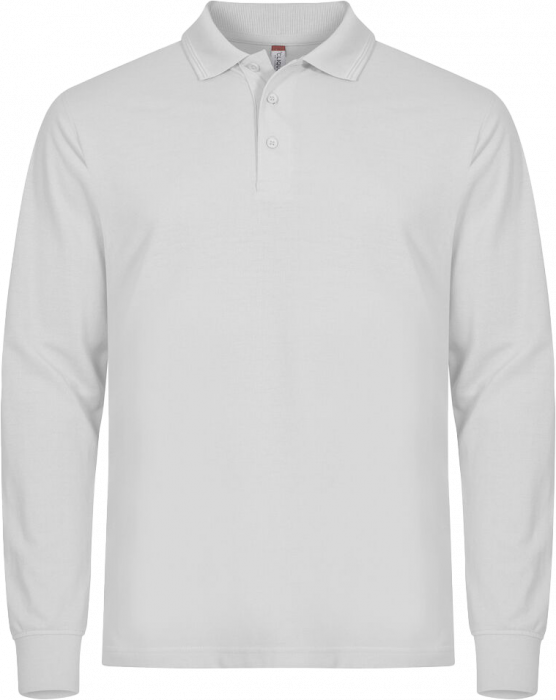 Clique - Manhattan Polo Longsleeve - Bianco