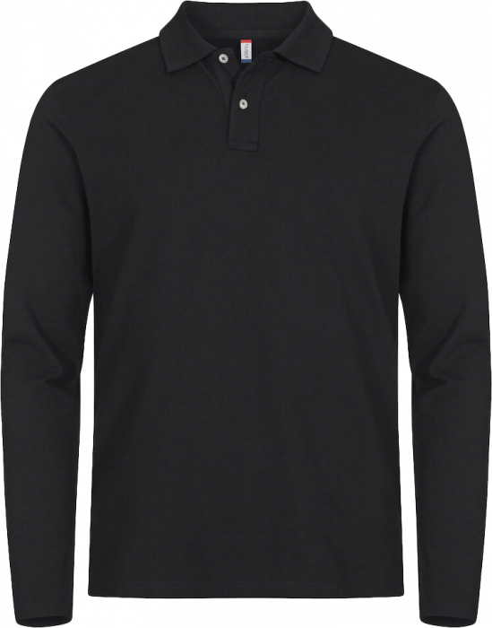 Clique - Stretch Premium Longsleeve Polo - Czarny