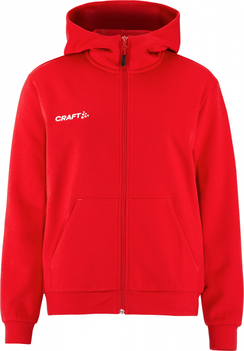 Craft - Community 2.0 Logo Fz Hoodie Women - Rojo