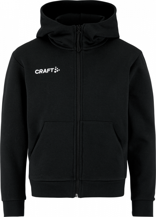 Craft - Community 2.0 Logo Fz Hoodie Jr - Zwart