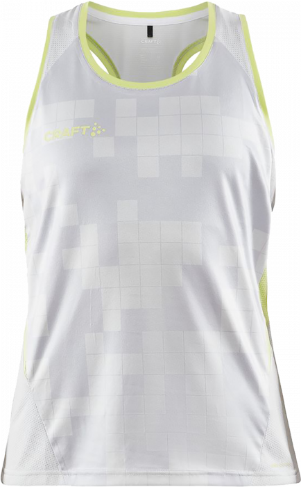 Craft - Pro Control Impact Sleeveless Top Women - Vit & giallo