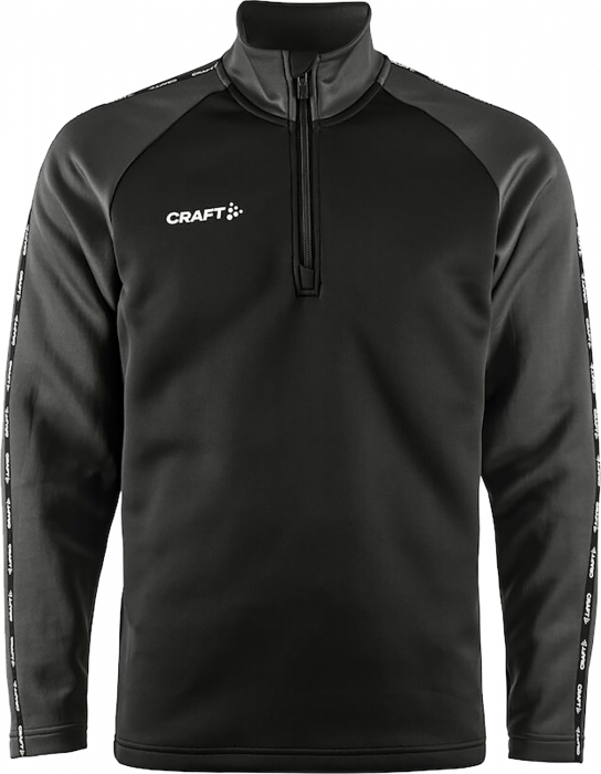 Craft - Squad 2.0 Half Zip - Preto & grante