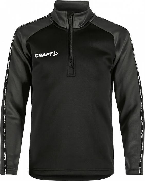 Craft - Squad 2.0 Half Zip Jr - Noir & grante