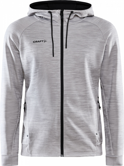 Craft - Adv Unify Hoody With Zipper For Men - Melange grey