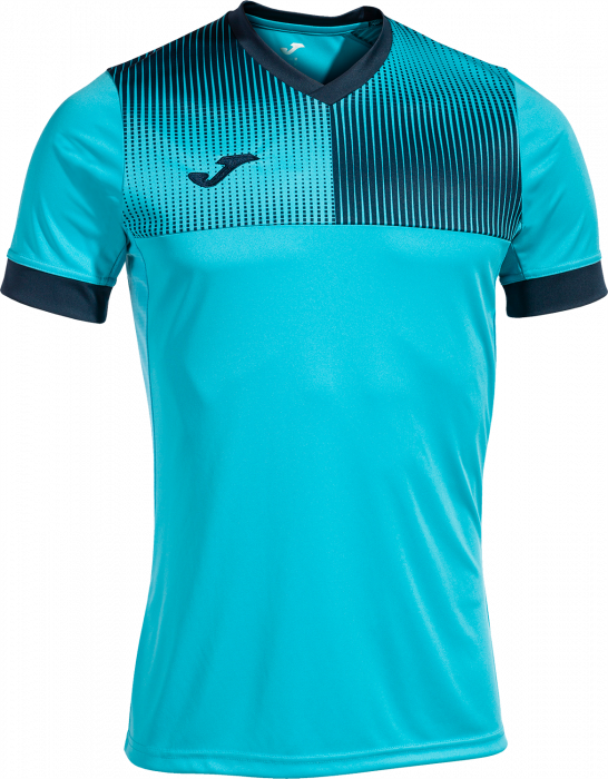 Joma - Eco Supernova Jersey - Turkusowy & granatowy