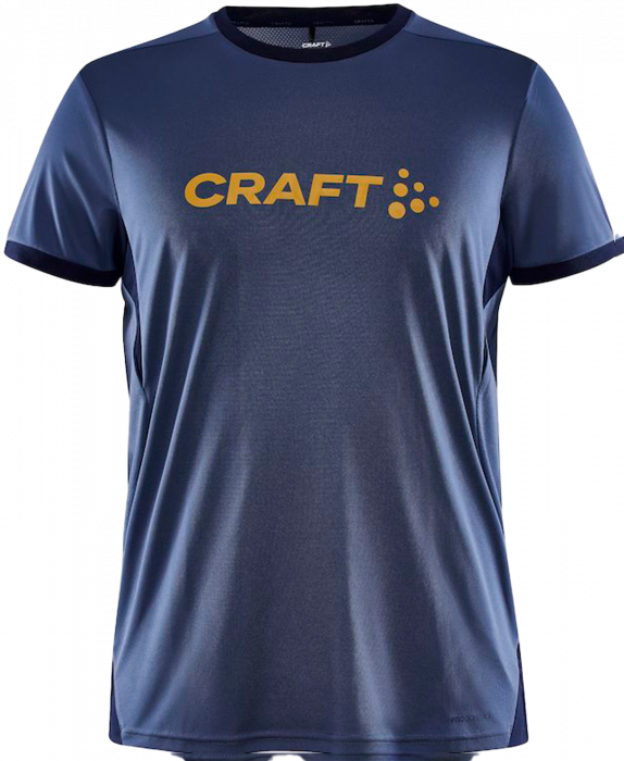 Craft - Pro Control Impact Tee Men - Saphire Navy - Saphire/navy & gold