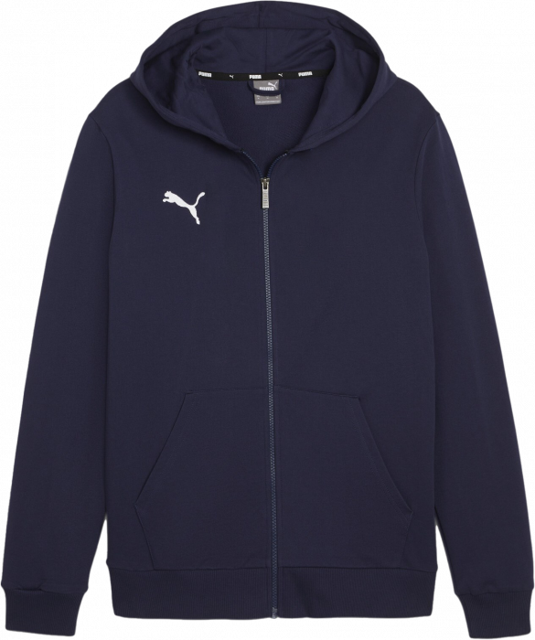 Puma - Teamgoal Casual Zip Hoodie Kids - Marine & weiß