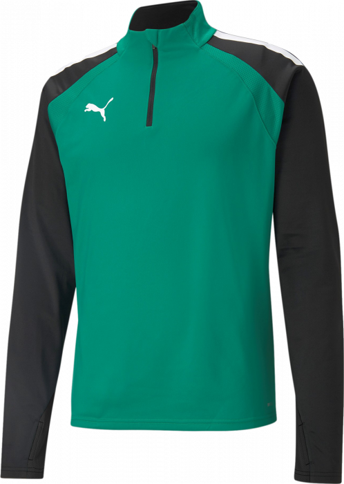 Puma - Teamliga Training 1/4 Zip Top Jr. - Green & nero