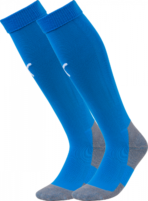 Puma - Teamliga Core Sock - Niebieski & biały
