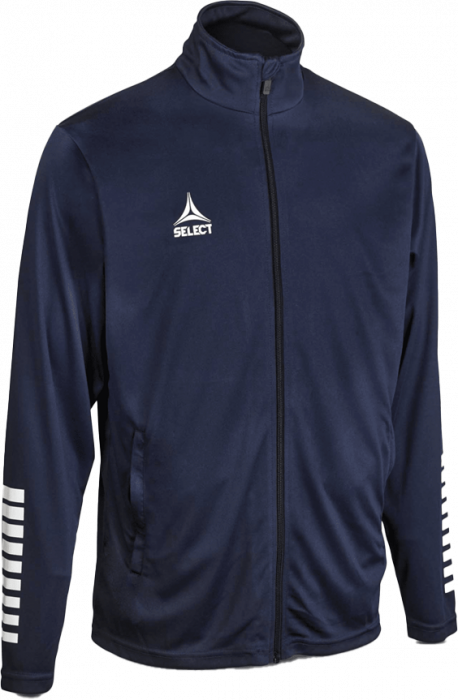 Select - Pisa Training Zip Jacket - Marineblauw & wit